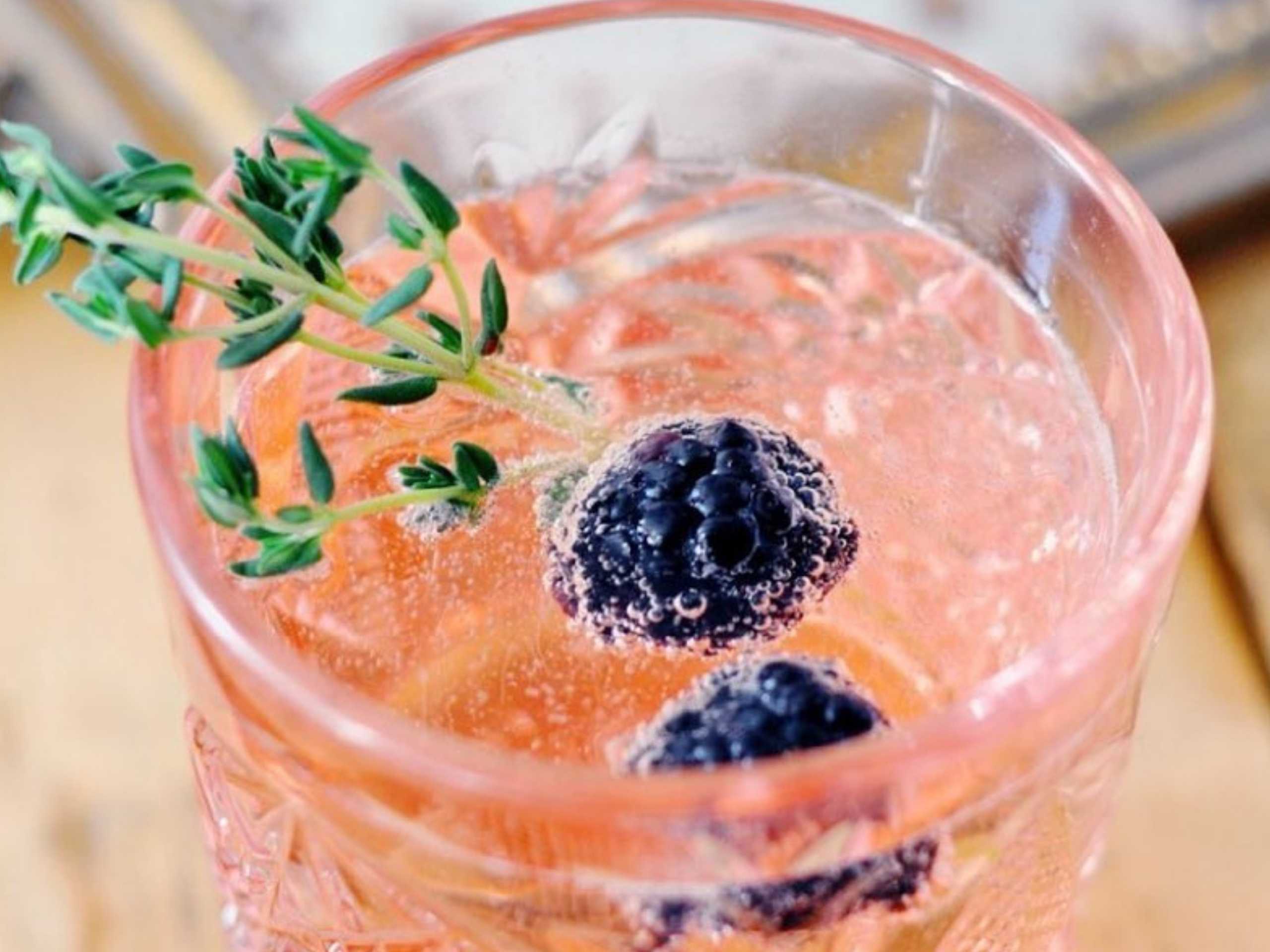 Blackberry Rose Champagne Cocktail Recipe