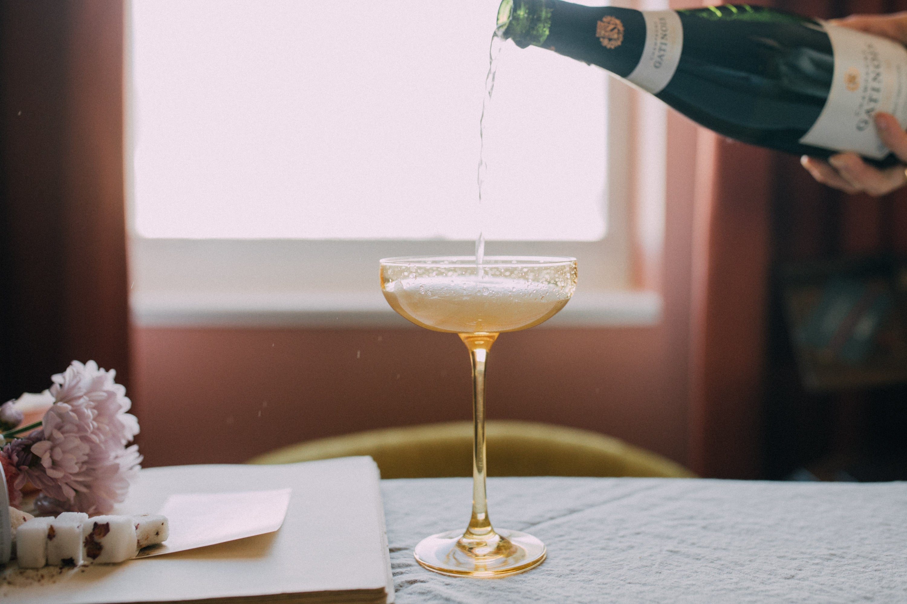 Sparkling Champagne Rose Cocktail Recipe