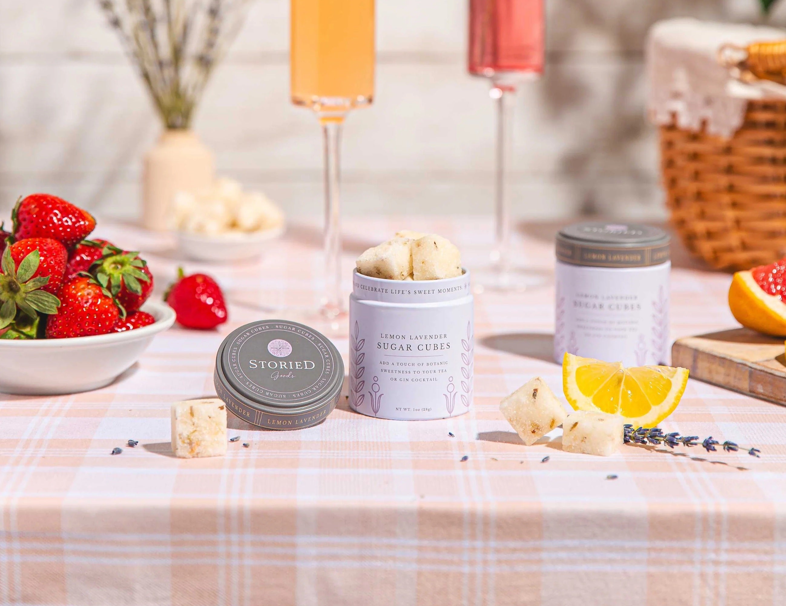 Lemon Lavender Sugar Cubes