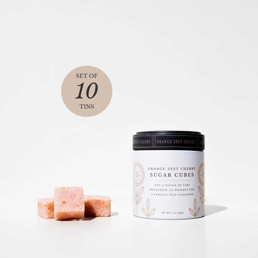 Orange Cherry Sugar Cubes -- 10-Tin Bundle