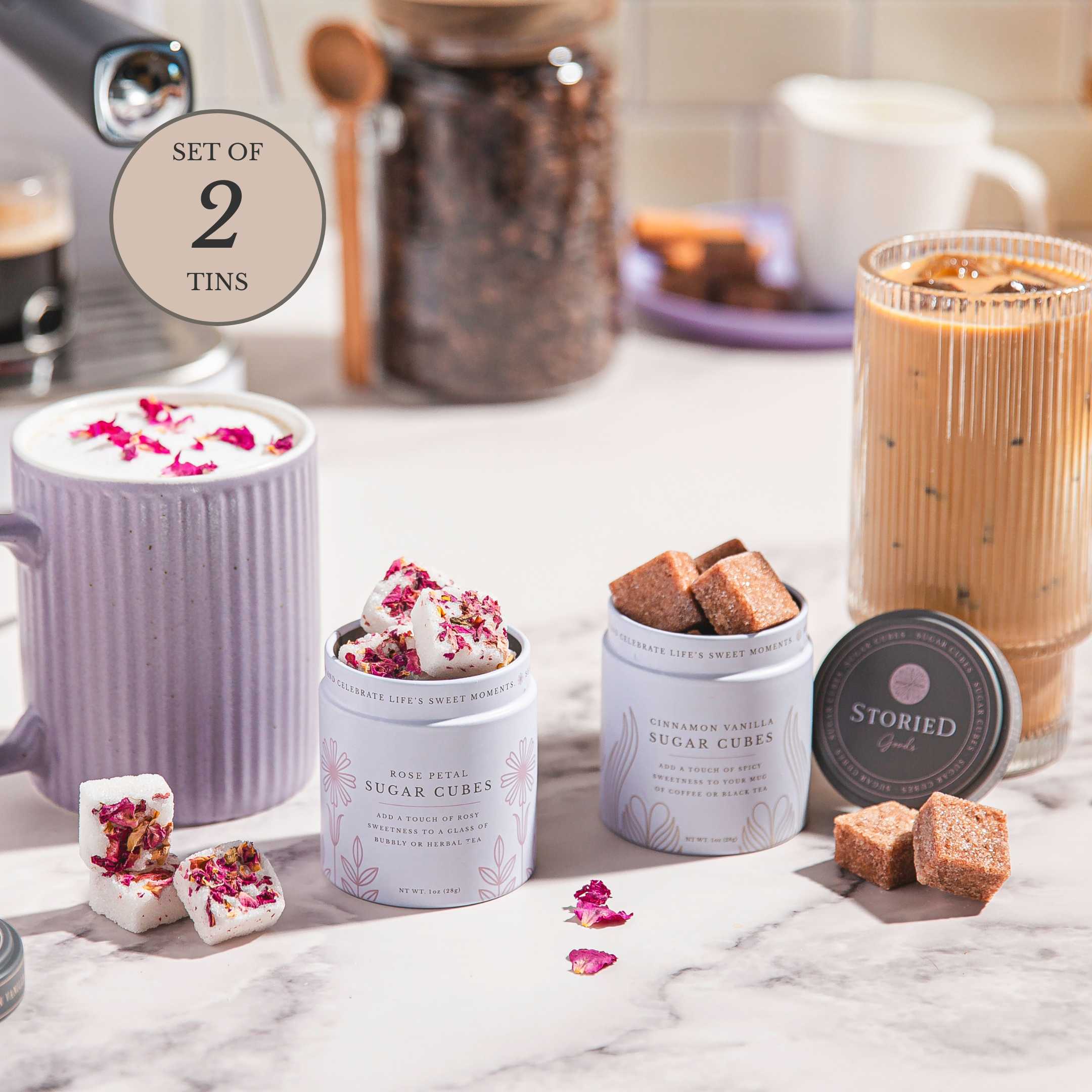 Coffee Connoisseur Sugar Cube Bundle - Set of 2 Tins
