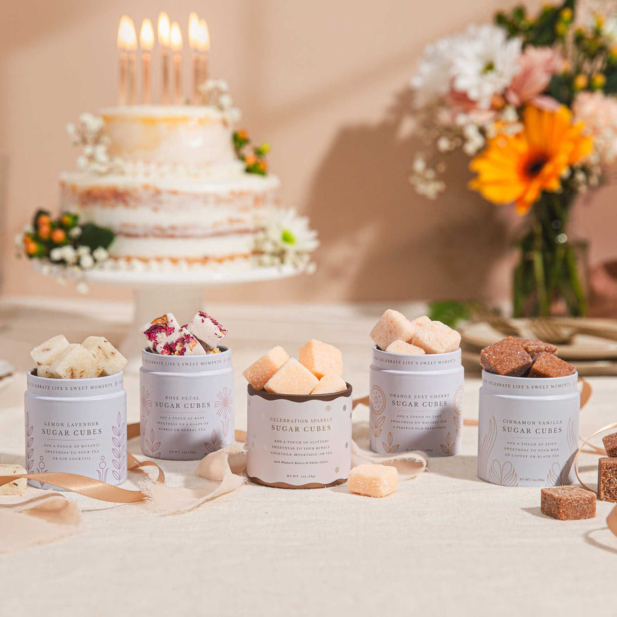 Lemon Lavender Sugar Cubes -- 10-Tin Bundle for Parties & Gifting