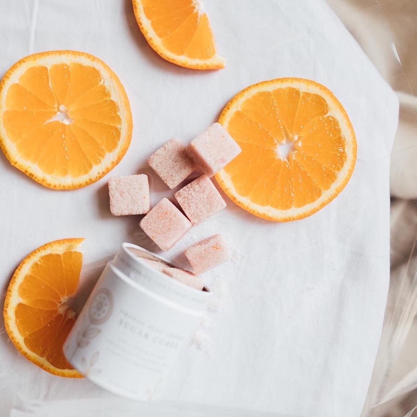 Orange Cherry Sugar Cubes
