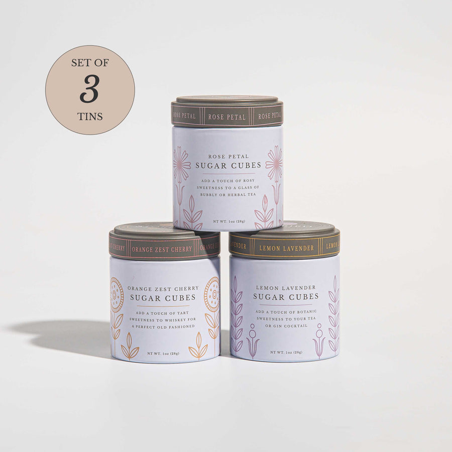 Tea Lovers Sugar Cube Bundle - Set of 3 Tins